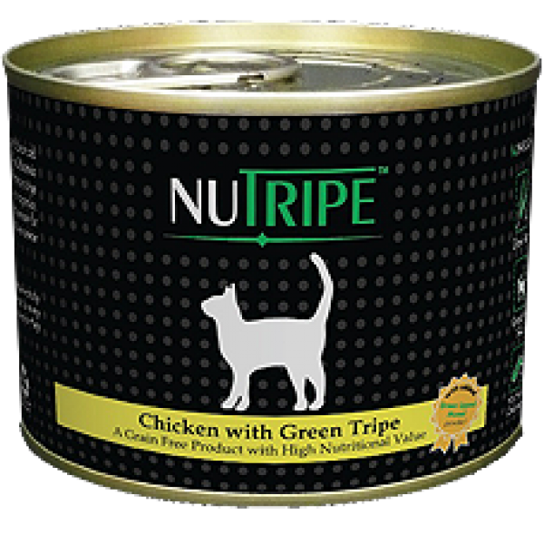 Nutripe Cat Chicken with Green Tripe 185g 1 carton 24 cans